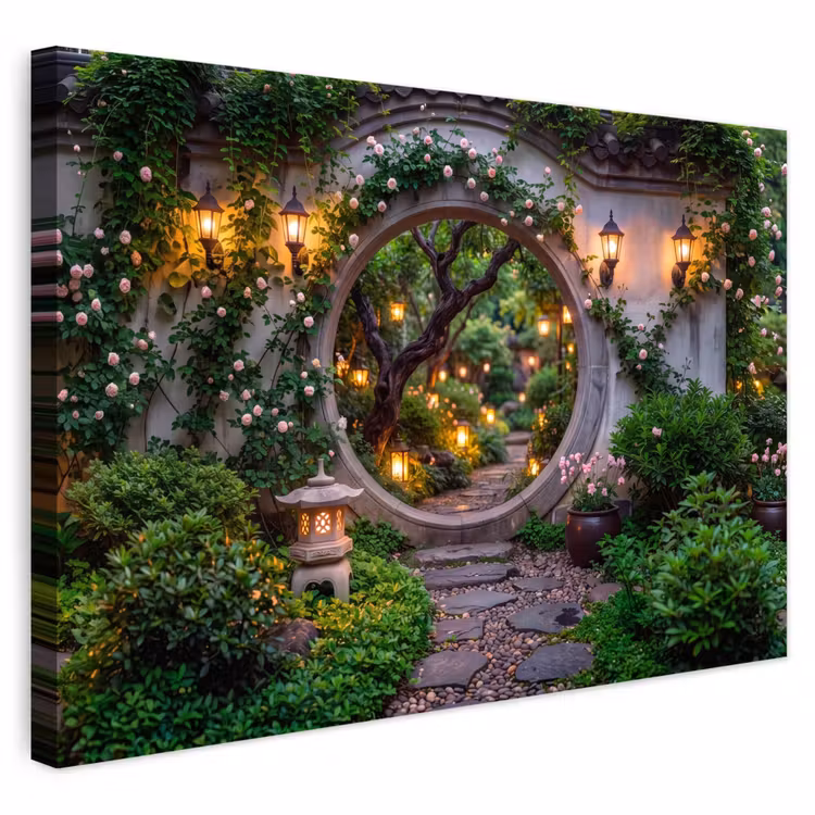 Buiten canvas - Poort - Tuin - Verlichting — 1