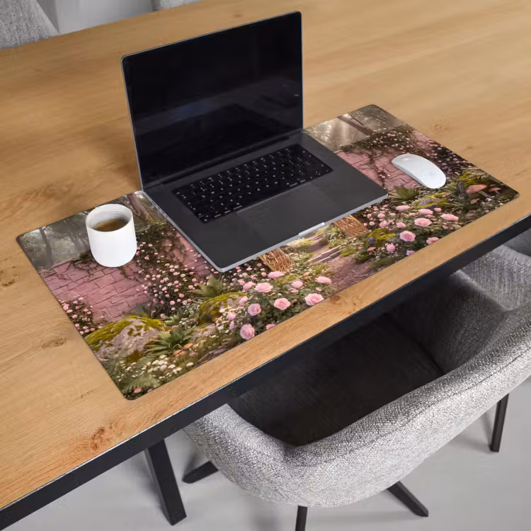 Bureau onderlegger - Poort - Bloemen - Sprookje — 3
