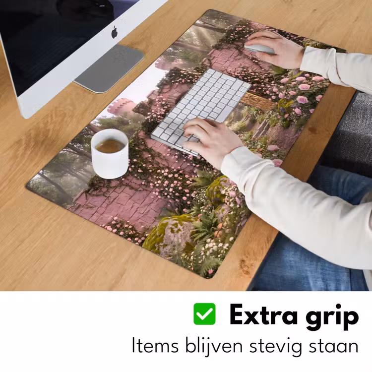 Bureau onderlegger - Poort - Bloemen - Sprookje — 6
