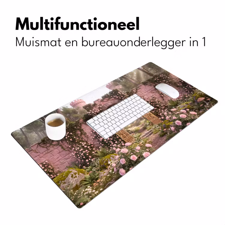 Bureau onderlegger - Poort - Bloemen - Sprookje — 7