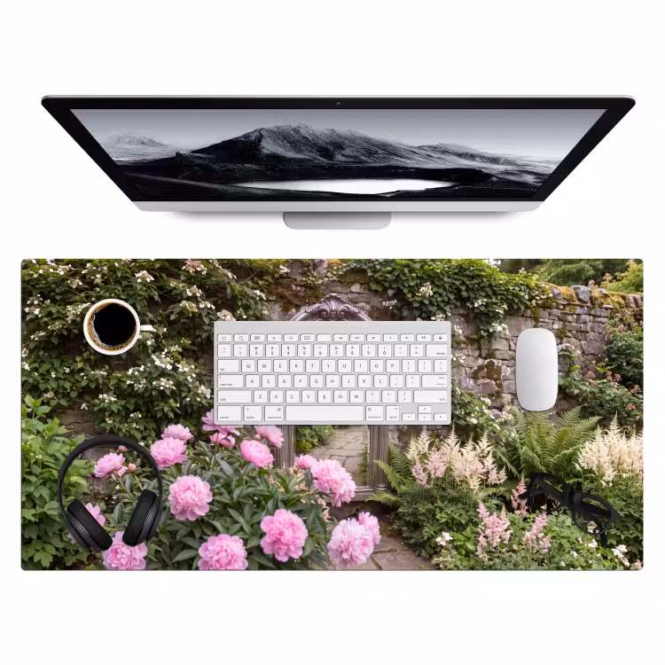 Bureau onderlegger - Spiegel - Tuin - Bloemen — 4
