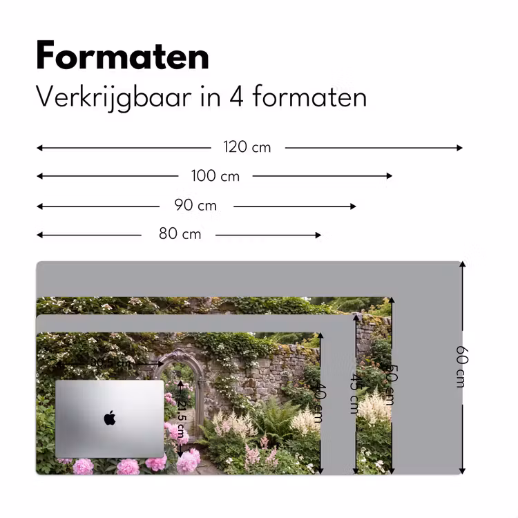 Bureau onderlegger - Spiegel - Tuin - Bloemen — 8