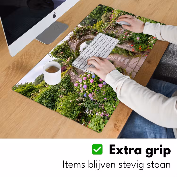 Bureau onderlegger - Tuin - Bloemen - Pad — 6