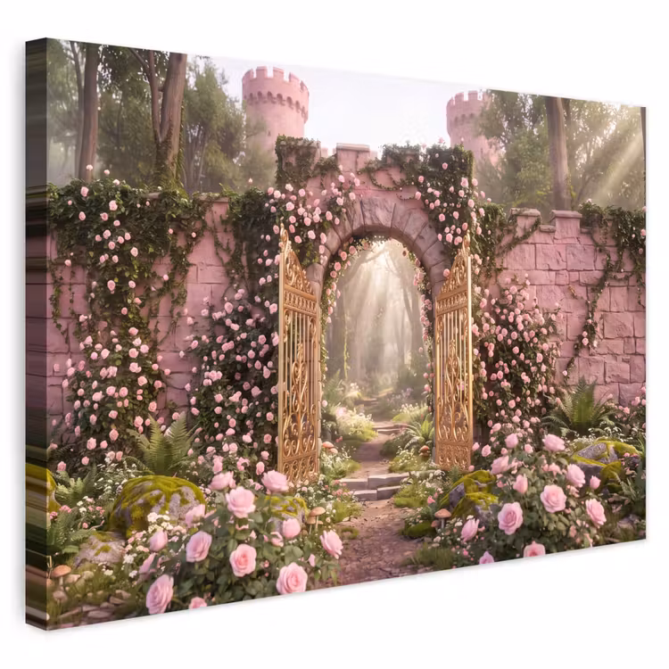 Buiten canvas - Poort - Bloemen - Sprookje — 1