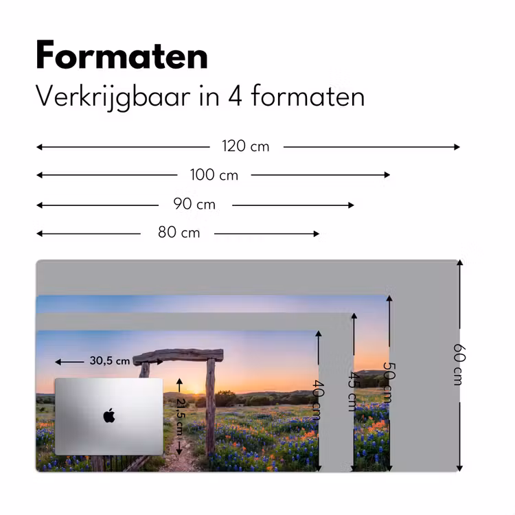 Bureau onderlegger - Poort - Bloemen - Natuur — 8