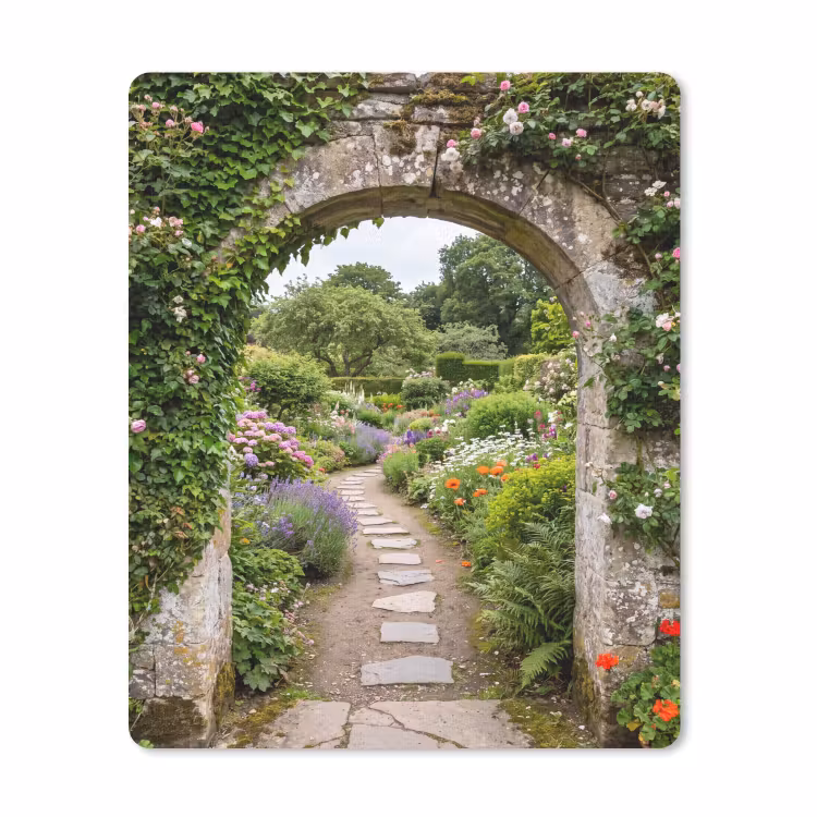 Muismat - Tuin - Bloemen - Pad — 1