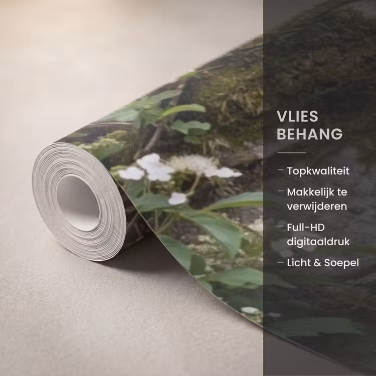 Behang - Spiegel - Tuin - Bloemen — 3