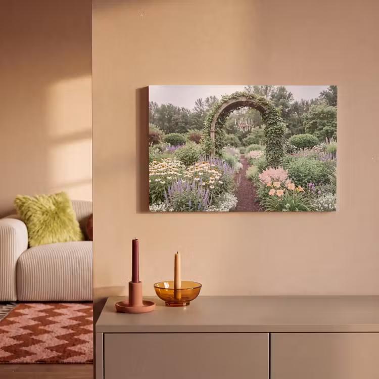 Canvas schilderij - Boog - Tuin - Natuur — 1