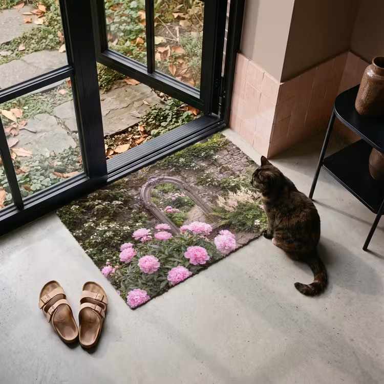 Deurmat - Spiegel - Tuin - Bloemen — 2