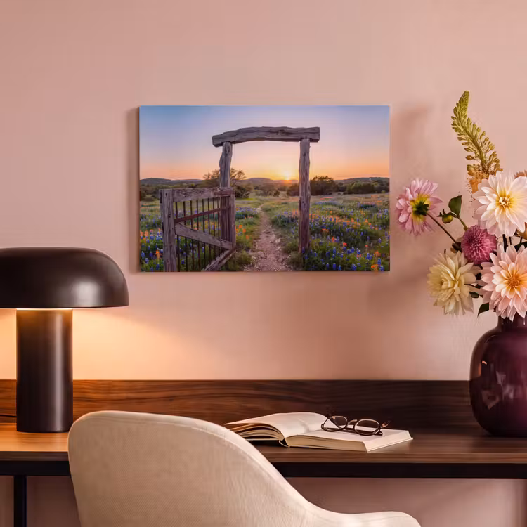 Canvas schilderij - Poort - Bloemen - Natuur — 3