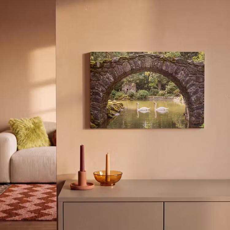 Canvas schilderij - Vogel - Water - Natuur — 1