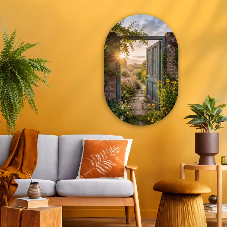 Muurovaal glas - Deur - Tuin - Natuur — 3