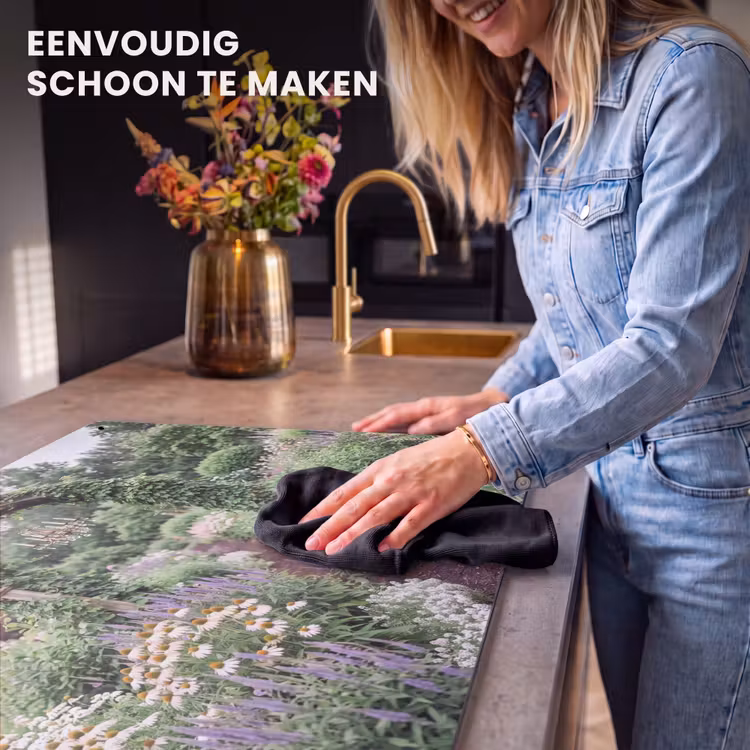 Inductiebeschermer & spatscherm (2in1) - Boog - Tuin - Natuur — 5