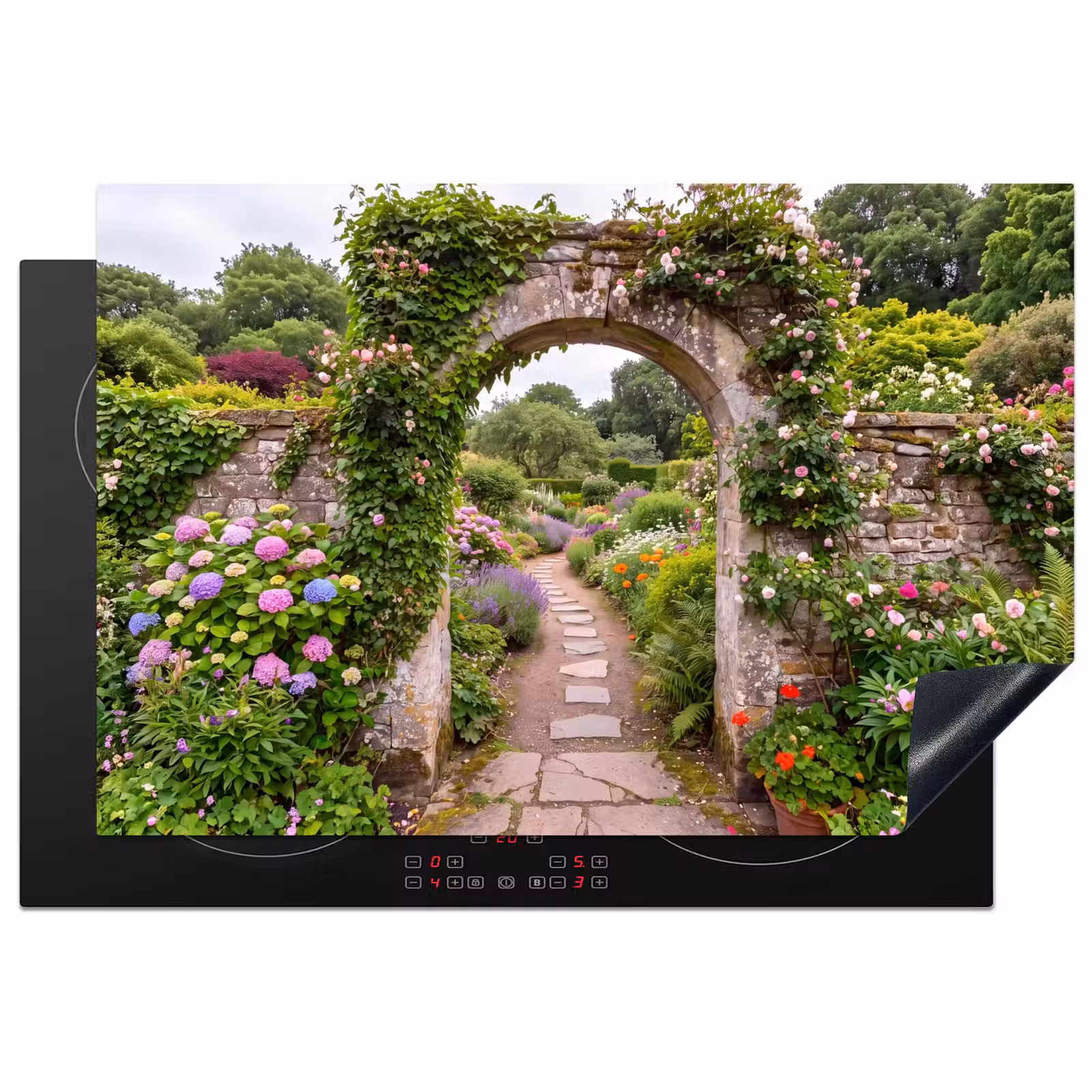 Inductiebeschermer - Tuin - Bloemen - Pad — 1