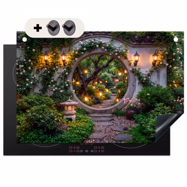 Inductiebeschermer & spatscherm (2in1) - Poort - Tuin - Verlichting — 1
