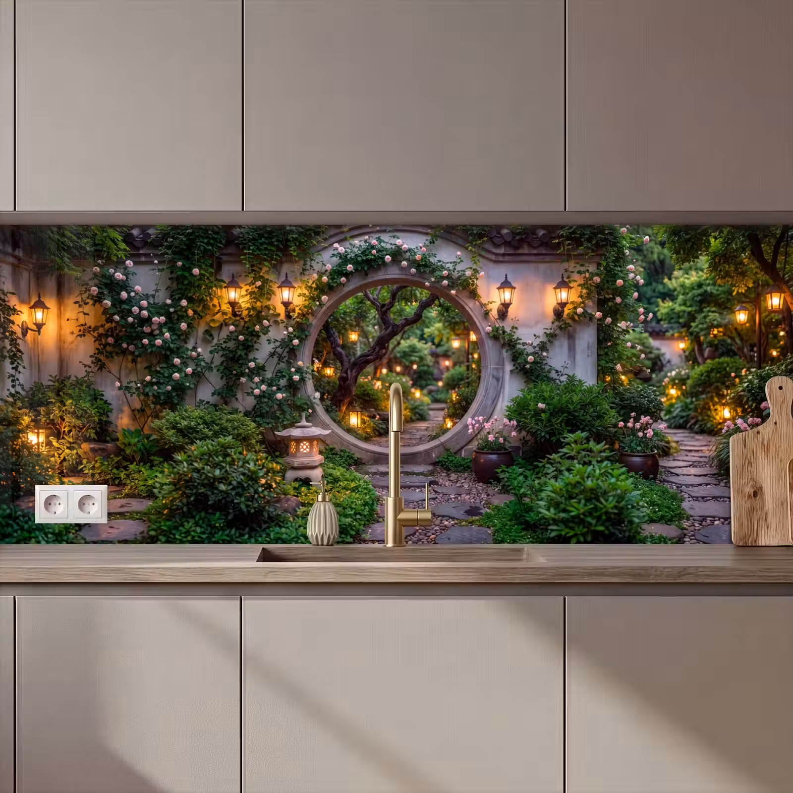 Keuken achterwand - Poort - Tuin - Verlichting — 1