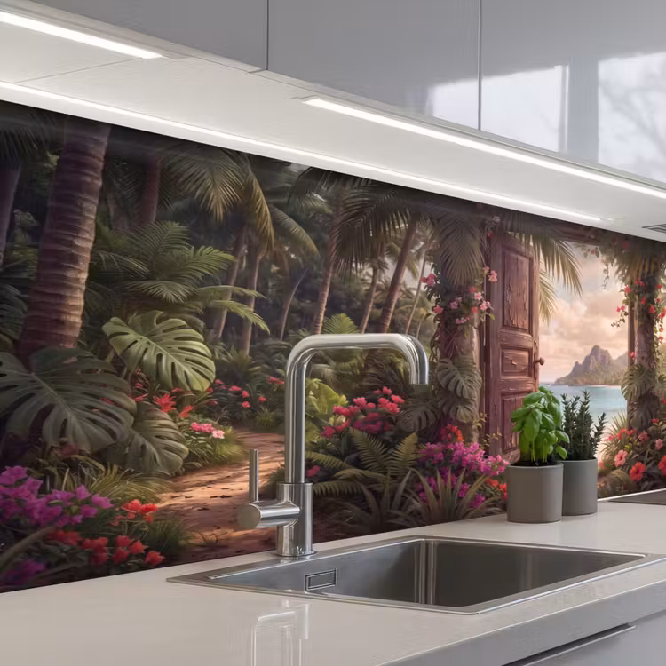 Keuken achterwand - Deur - Strand - Natuur — 2
