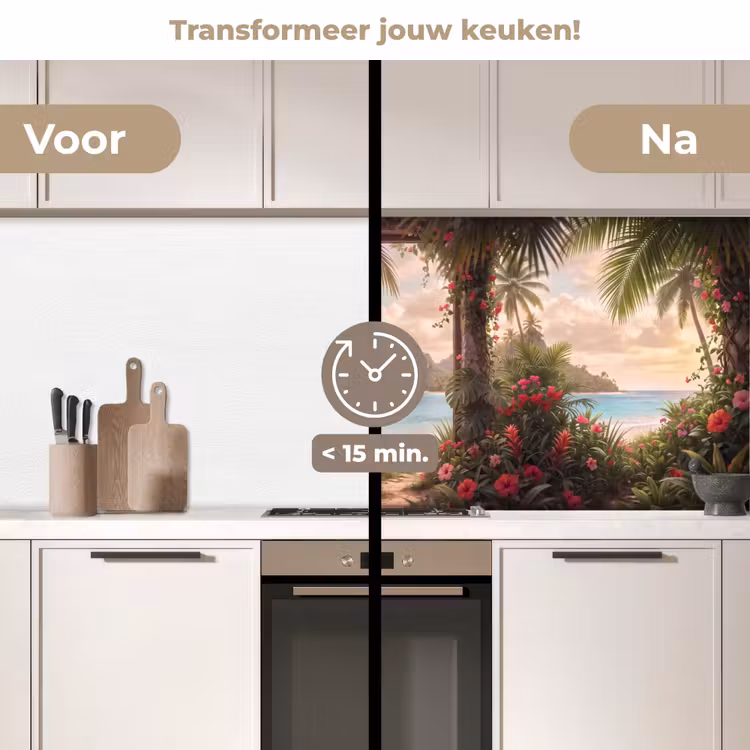 Keuken achterwand - Deur - Strand - Natuur — 3