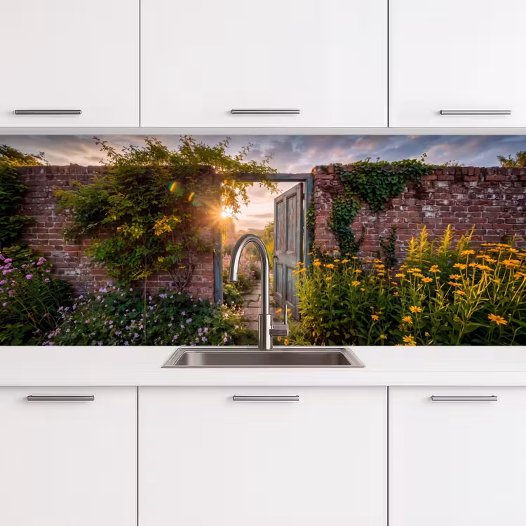 Keuken achterwand - Deur - Tuin - Natuur — 4