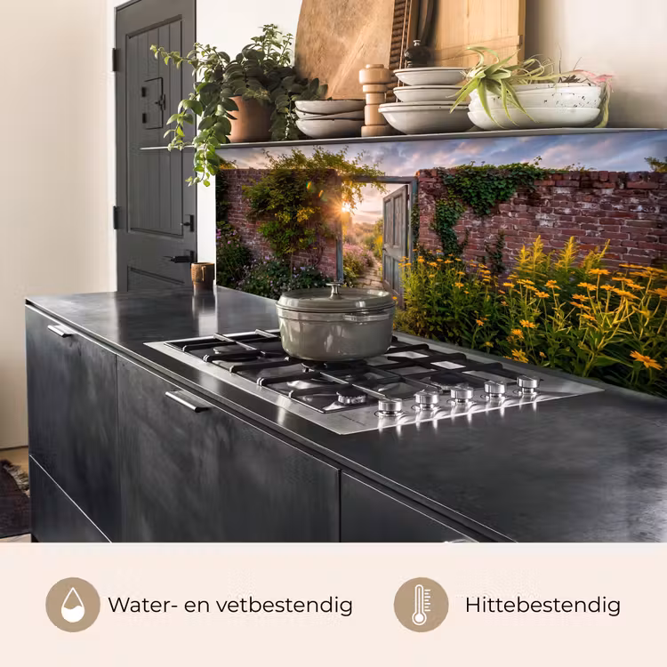 Keuken achterwand - Deur - Tuin - Natuur — 5