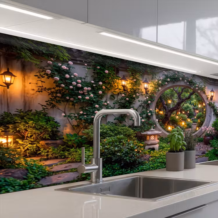 Keuken achterwand - Poort - Tuin - Verlichting — 2