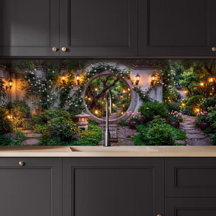 Keuken achterwand - Poort - Tuin - Verlichting — 6