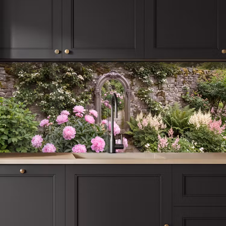 Keuken achterwand - Spiegel - Tuin - Bloemen — 6