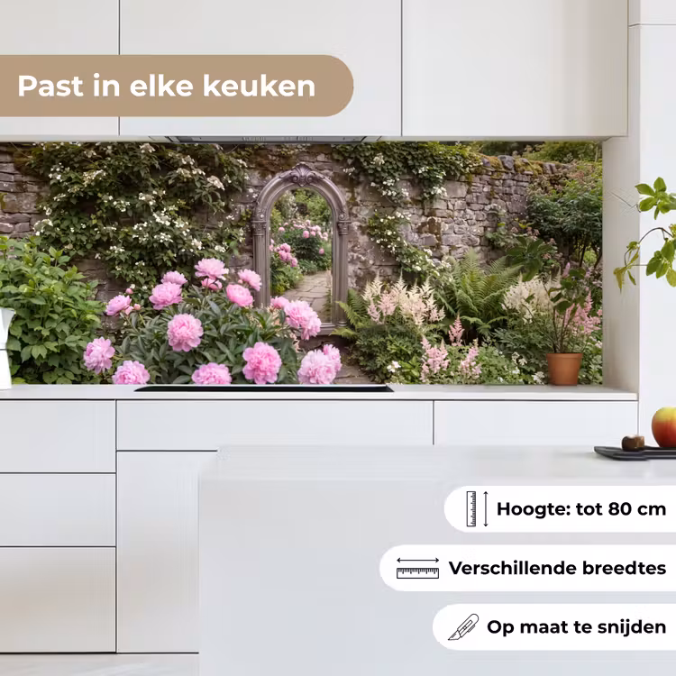 Keuken achterwand - Spiegel - Tuin - Bloemen — 7