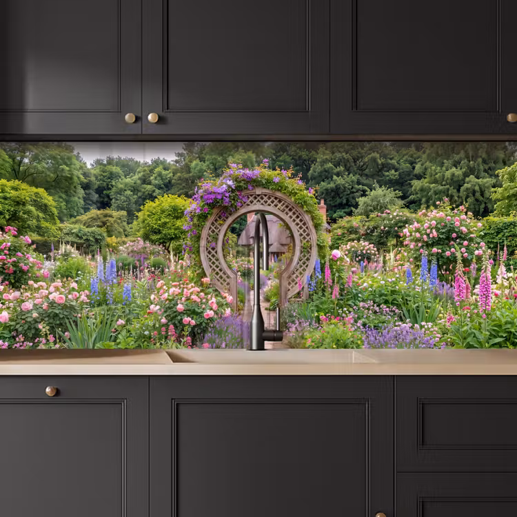 Keuken achterwand - Tuin - Boog - Bloemen — 6