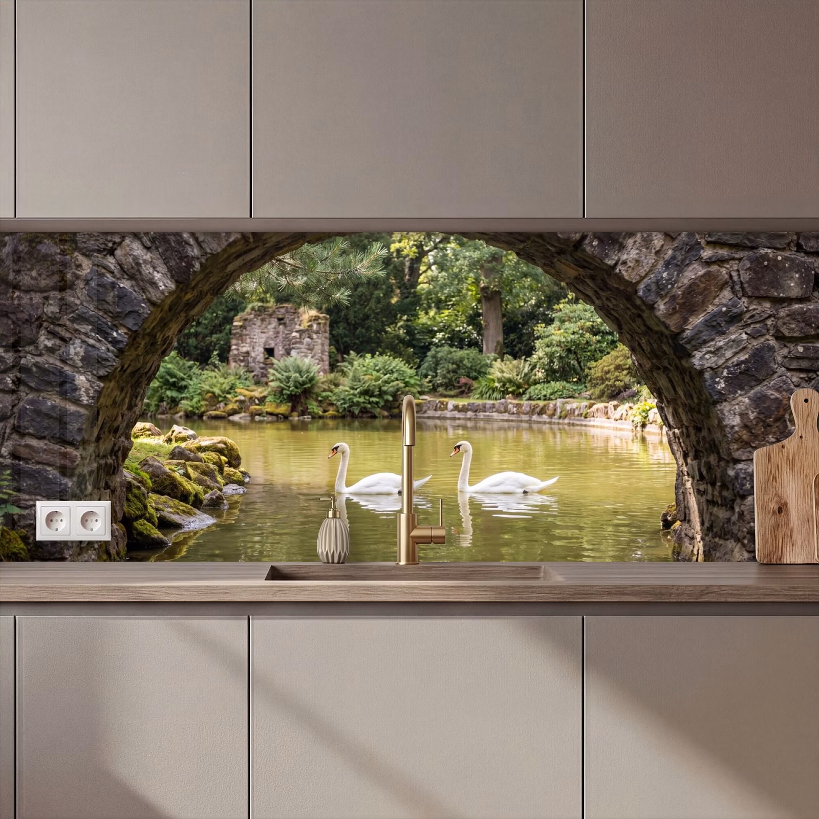 Keuken achterwand - Vogel - Water - Natuur — 1
