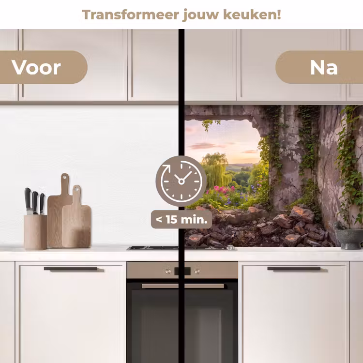 Keuken achterwand - Muur - Natuur - Bloemen — 3