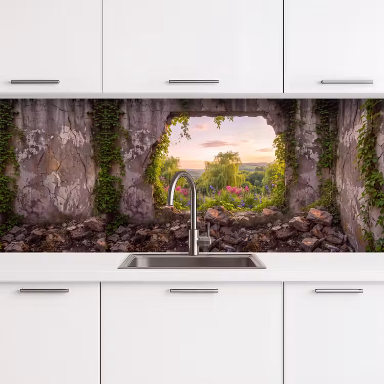 Keuken achterwand - Muur - Natuur - Bloemen — 4