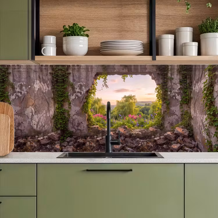 Keuken achterwand - Muur - Natuur - Bloemen — 8