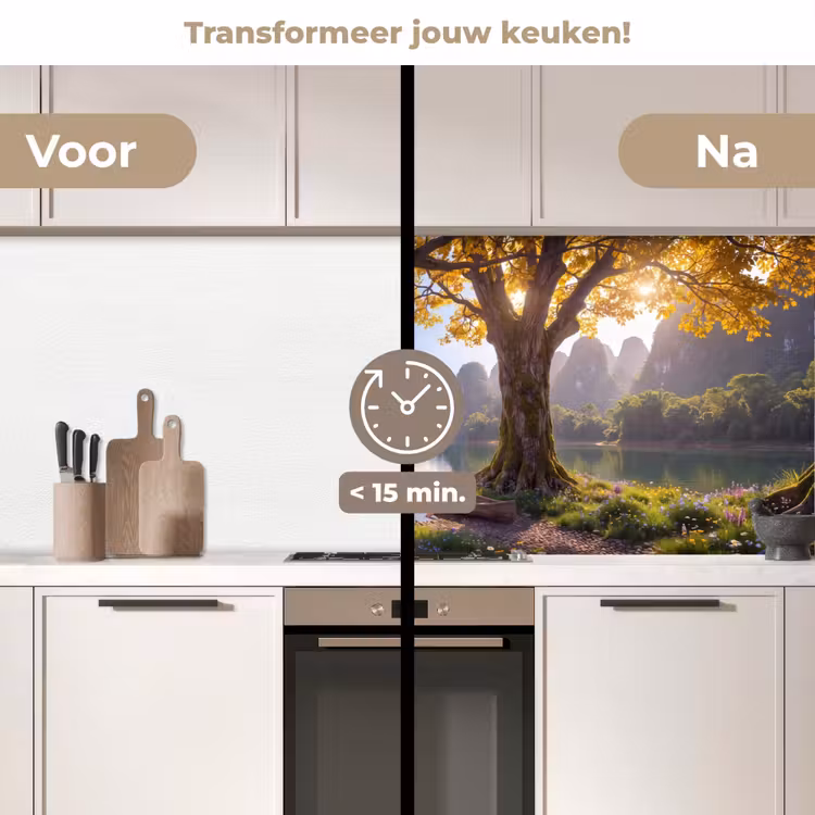 Keuken achterwand - Natuur - Meer - Bergen — 3
