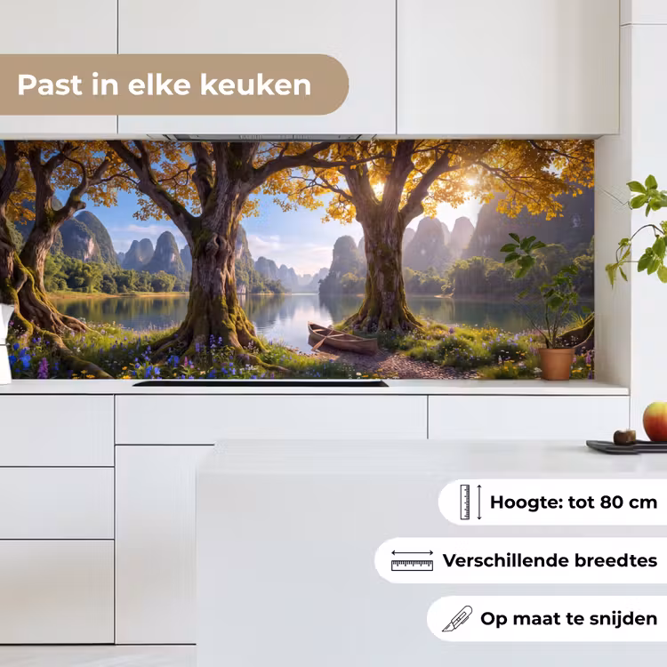 Keuken achterwand - Natuur - Meer - Bergen — 7