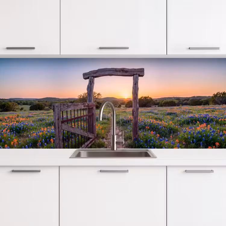 Keuken achterwand - Poort - Bloemen - Natuur — 4