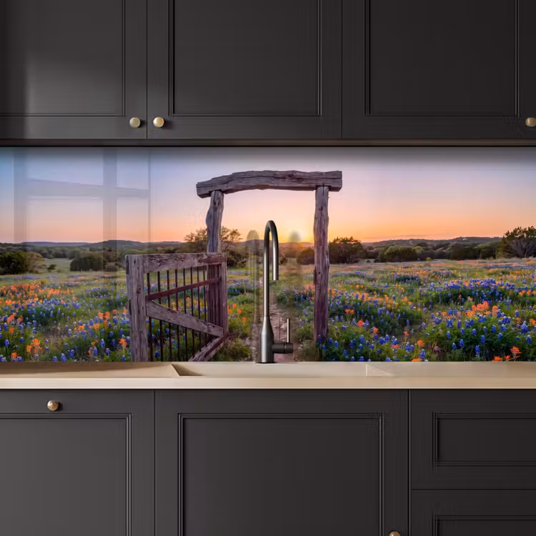 Keuken achterwand - Poort - Bloemen - Natuur — 6