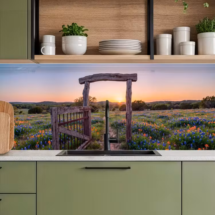 Keuken achterwand - Poort - Bloemen - Natuur — 8