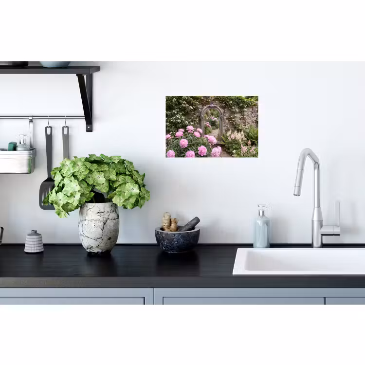 Muursticker - Spiegel - Tuin - Bloemen — 2