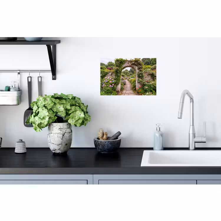 Muursticker - Tuin - Bloemen - Pad — 2