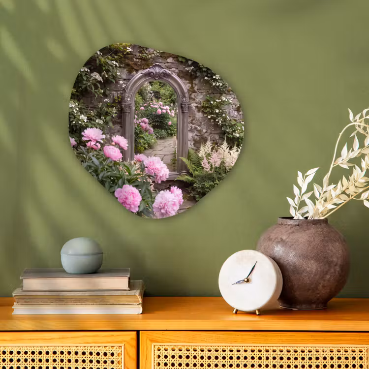 Organisch schilderij forex - Spiegel - Tuin - Bloemen — 2