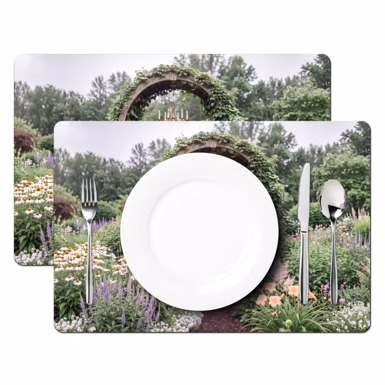 Placemat - 6 stuks - Boog - Tuin - Natuur — 2
