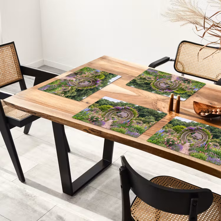 Placemat - 6 stuks - Tuin - Boog - Bloemen — 3