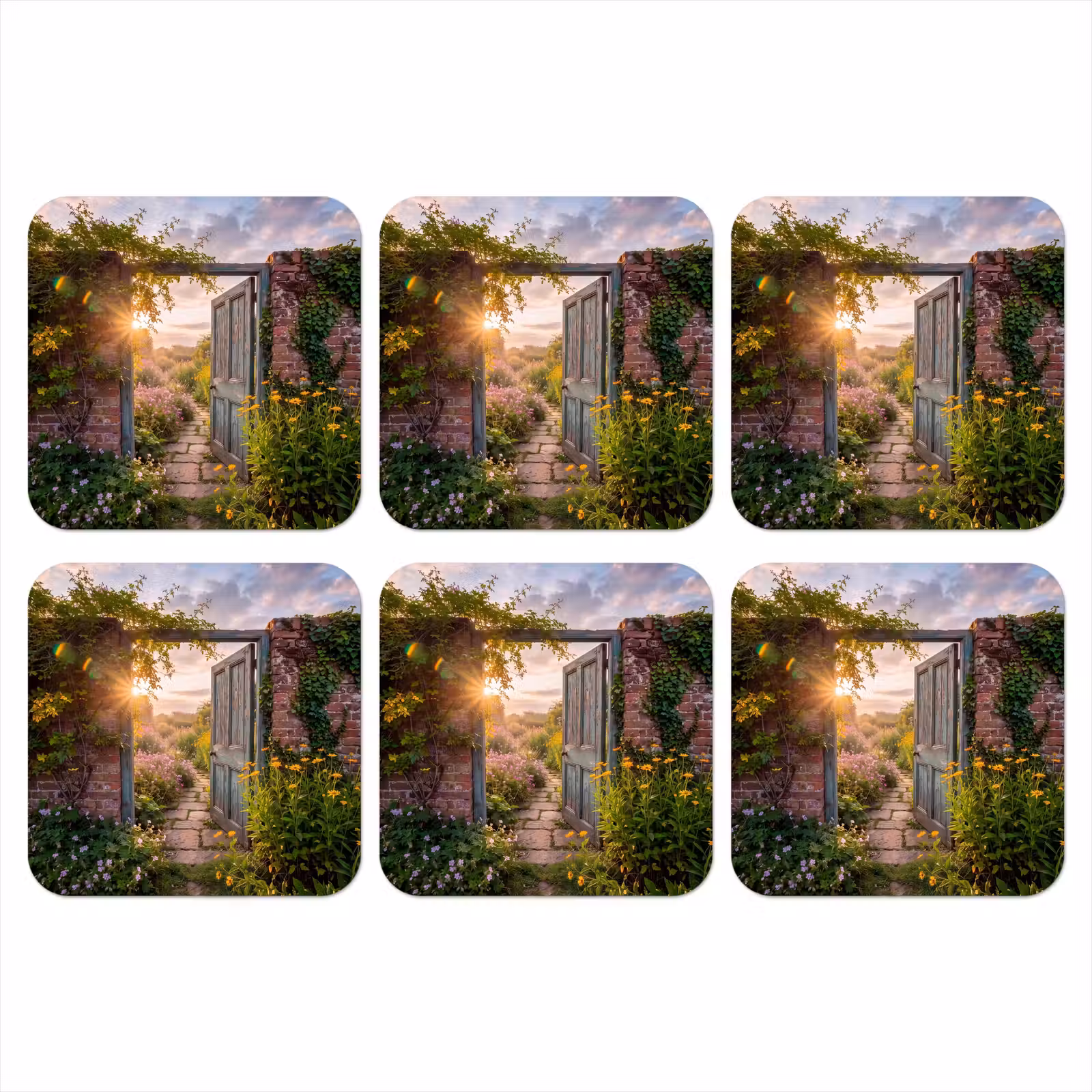 Onderzetter - Deur - Tuin - Natuur — 1