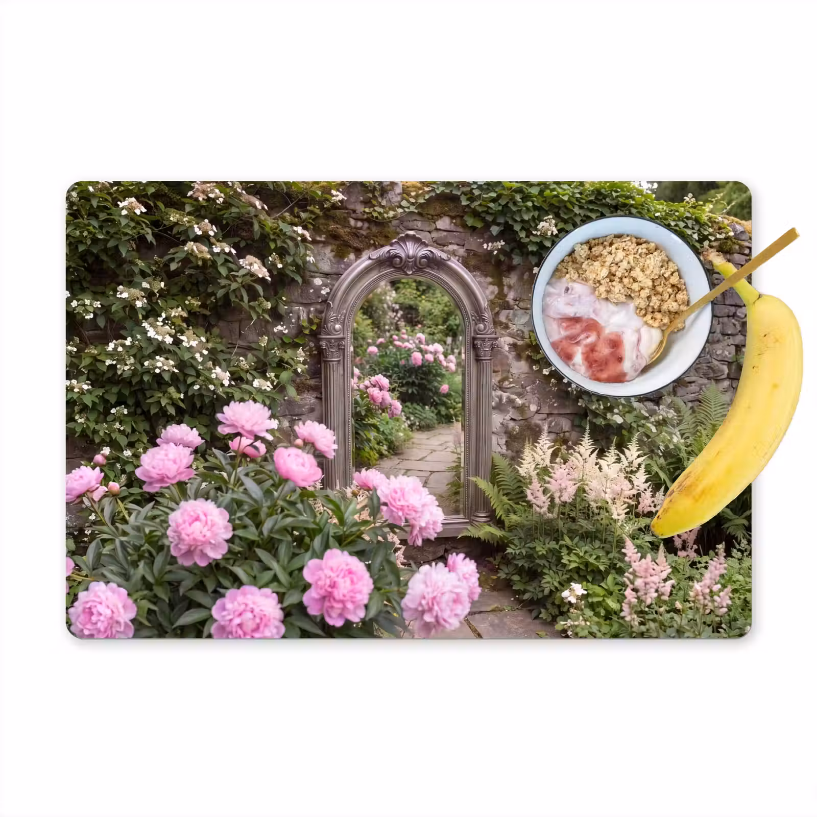 Placemat - 6 stuks - Spiegel - Tuin - Bloemen — 1