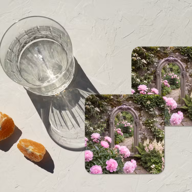 Onderzetter - Spiegel - Tuin - Bloemen — 2