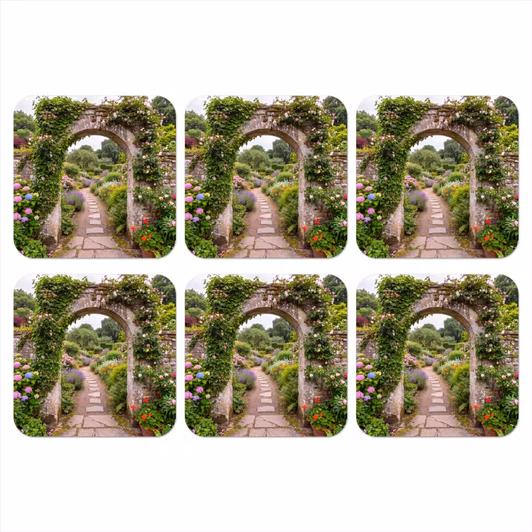 Onderzetter - Tuin - Bloemen - Pad — 1