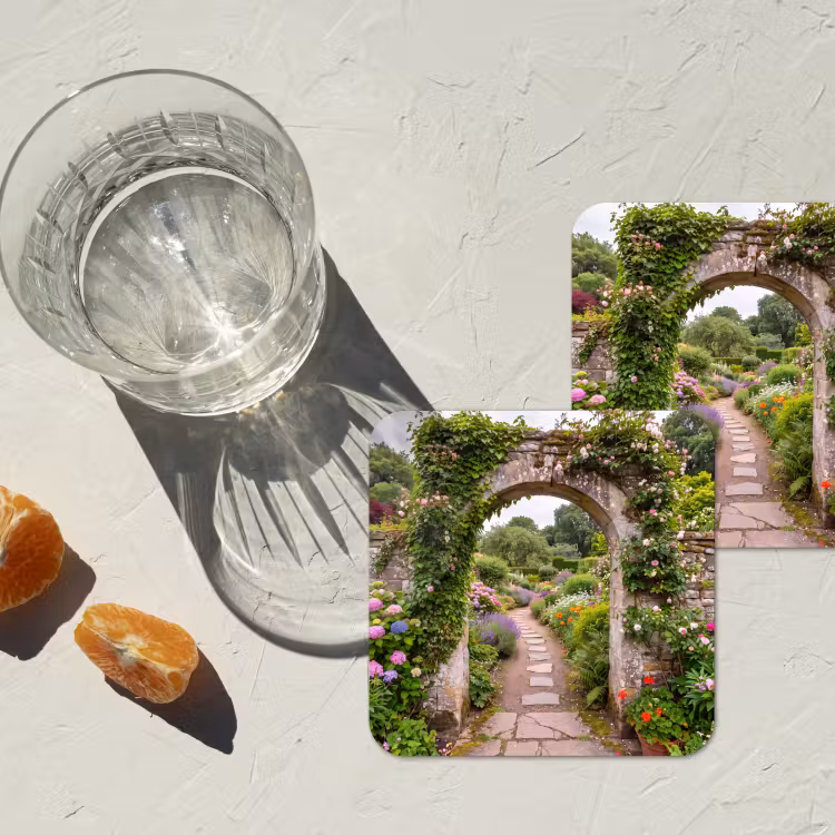 Onderzetter - Tuin - Bloemen - Pad — 2