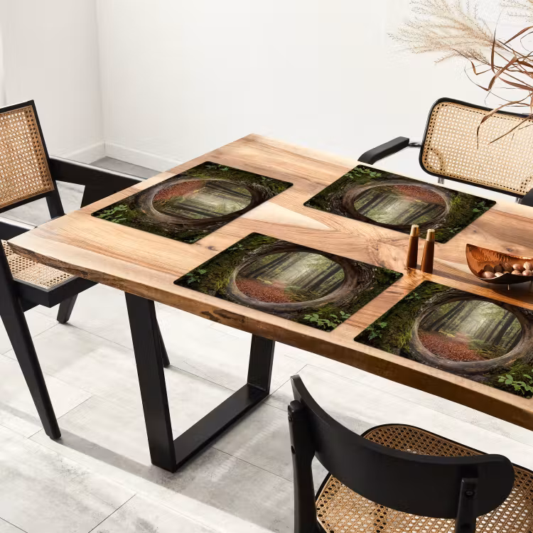 Placemat - 6 stuks - Boom - Bos - Natuur — 3