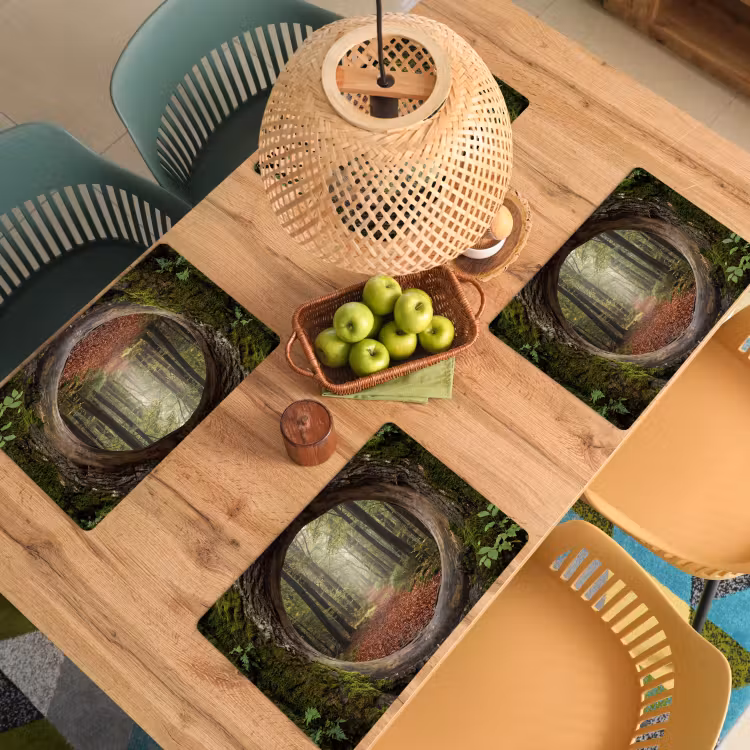 Placemat - 6 stuks - Boom - Bos - Natuur — 4